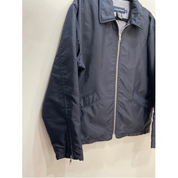 Club Monaco Nylon Jacket Zip Up Workwear Chore Coat Mens Navy Medium - Picture 3 of 11